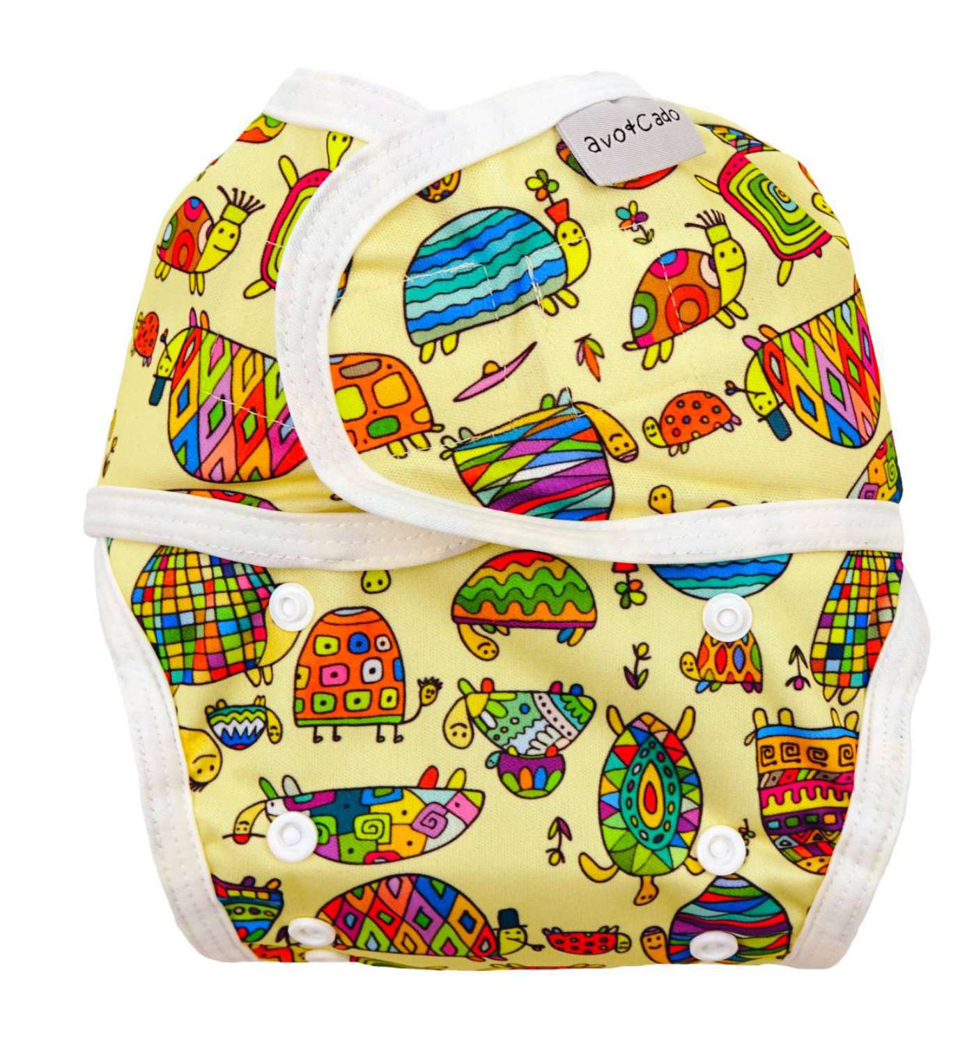 avo+cado one size spruithoes (klittenband) - Funky Pineapples, Groovy Whales, Happy Turtles, Jungle Leaves, Avocado Heroes - - MamaMilla