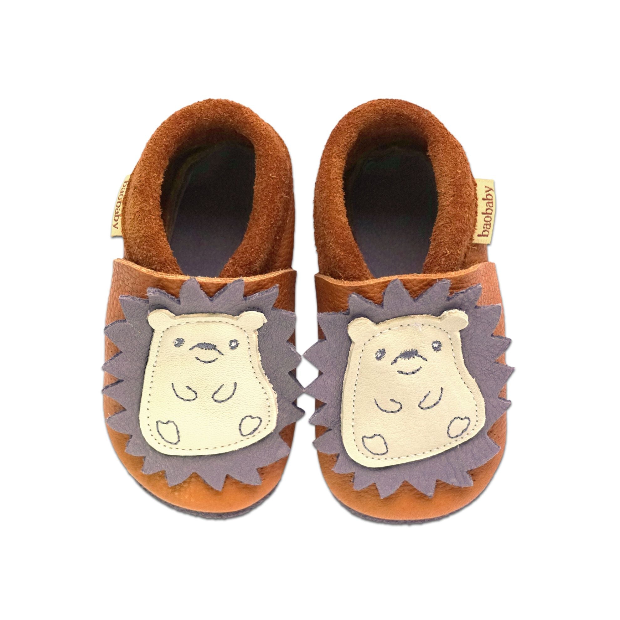 Baobaby Classic Babyschuhe – Spikey Curry S – MamaMilla