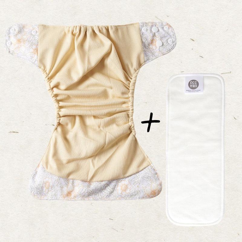 One Size Coolmax Pocket Diaper. Whimsey - - MamaMilla