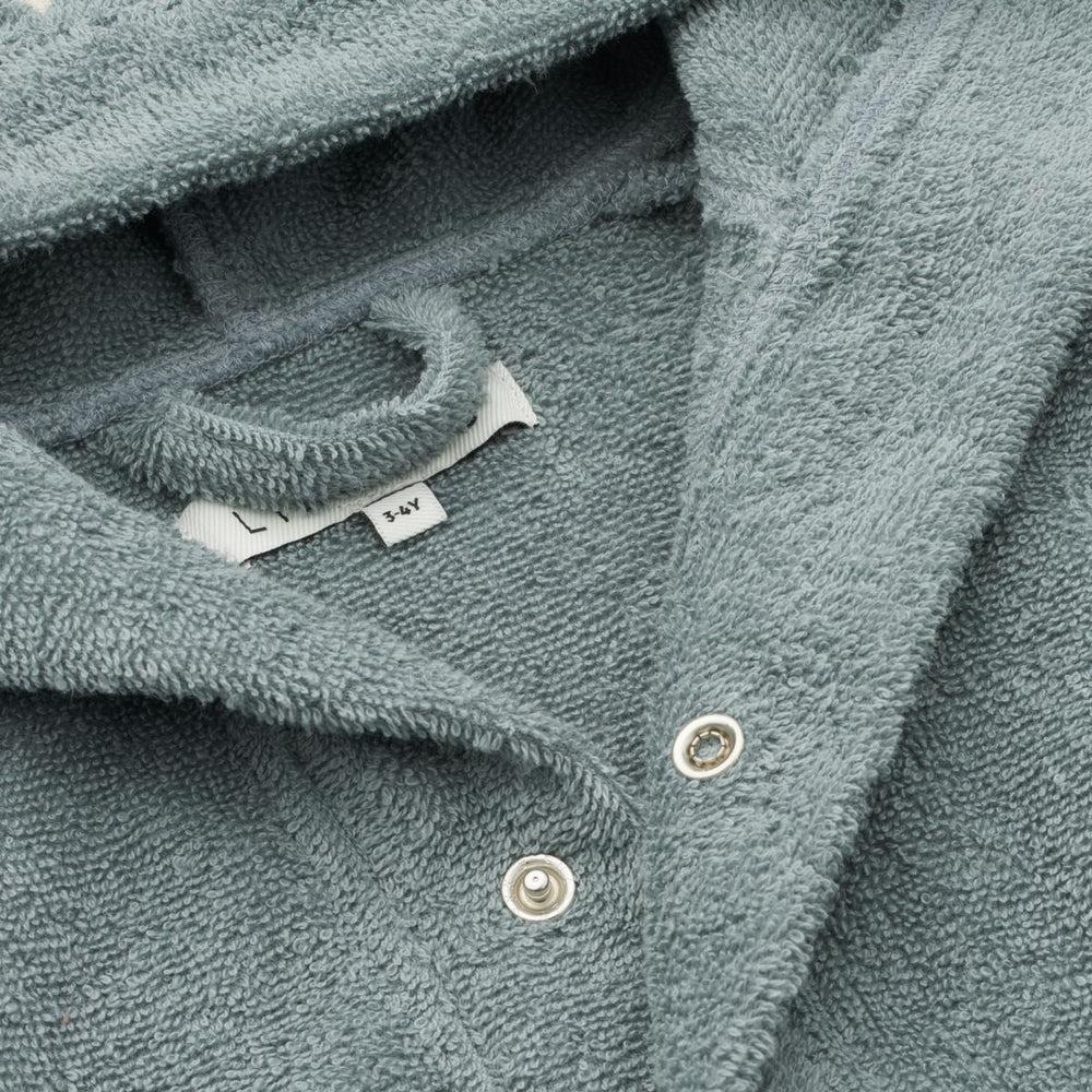 Liewood biologische badjas - Lily - Monster - Blue Fog Mix - Badpak - MamaMilla