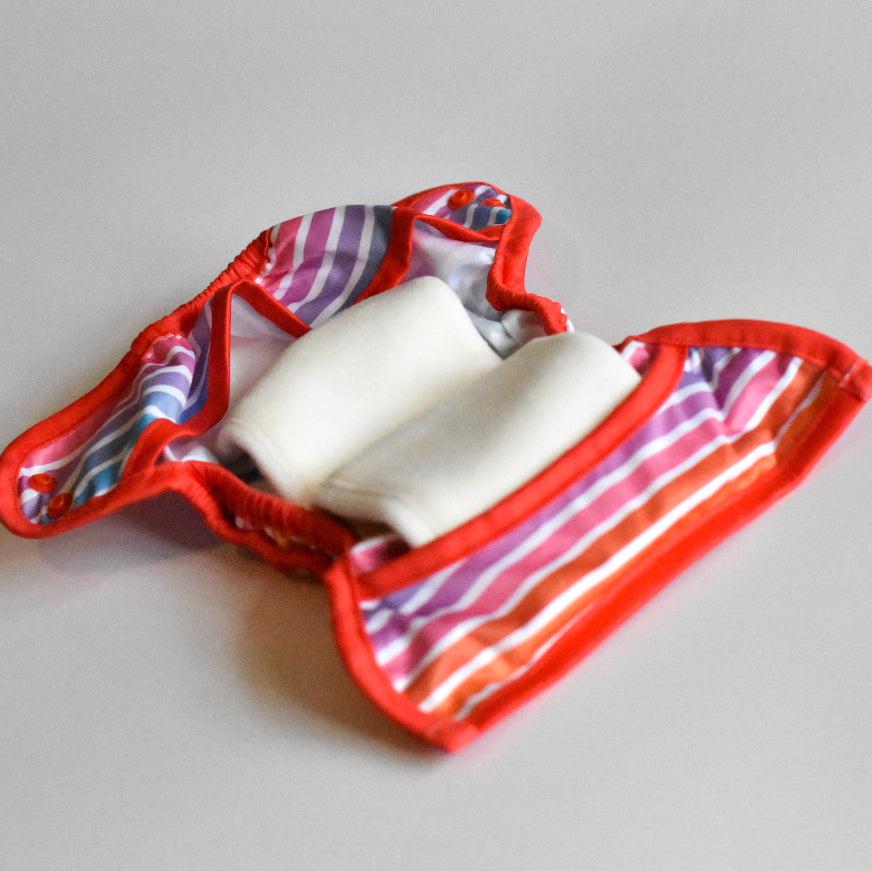Little Lovebum Trifold för nyfödd med bambu och Staydry - 1 st - Trifold - MamaMilla