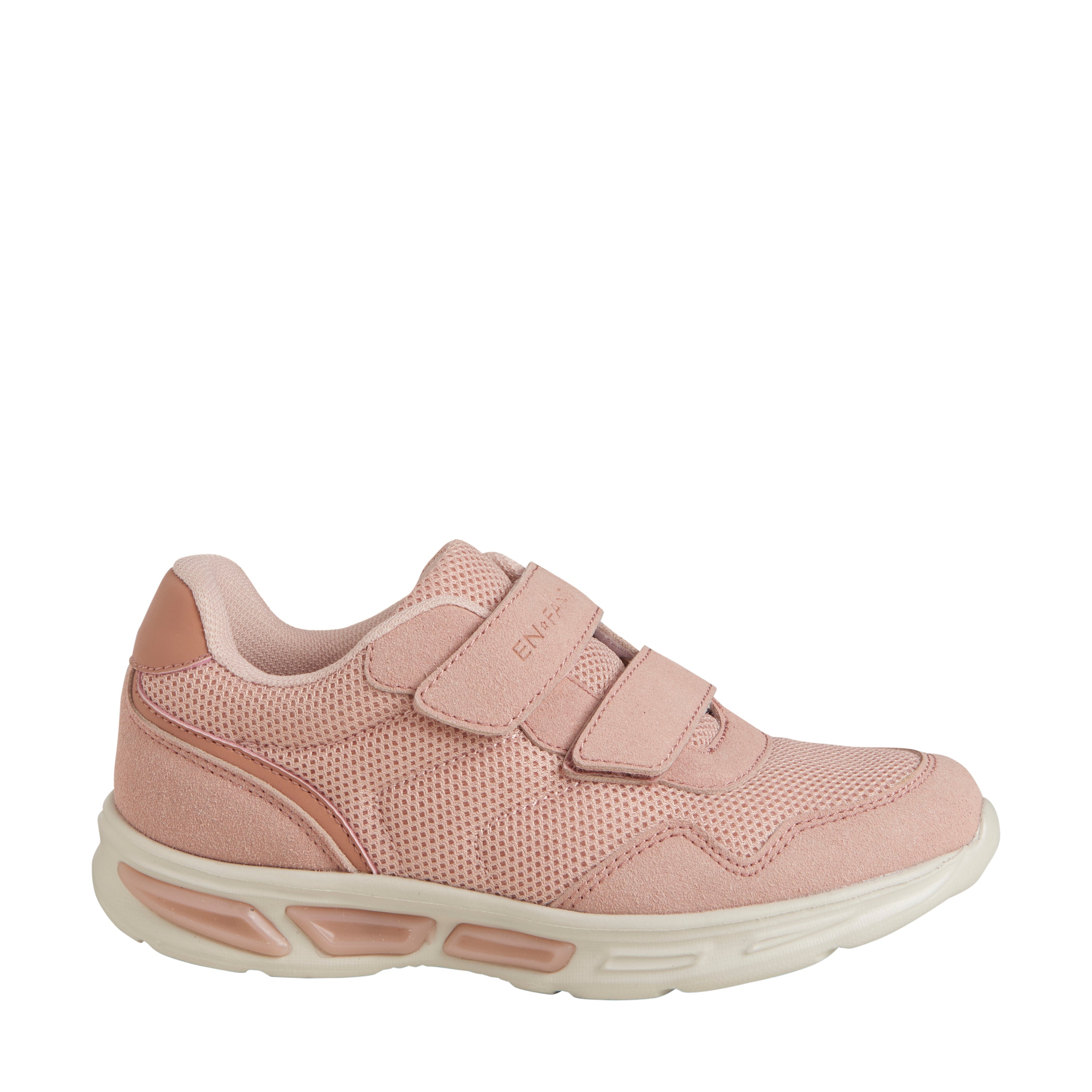Ein FANTASTISCHER, leichter Sneaker mit Klettverschluss und Licht – Misty Rose – Schuhe – MamaMilla