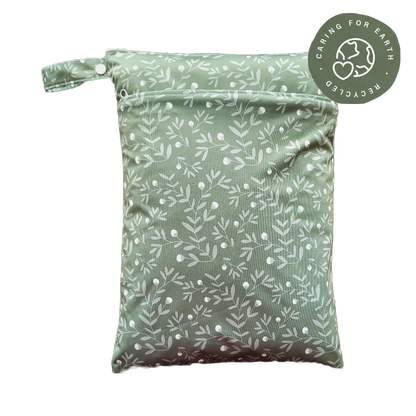 The Swedish Forest | Wetbag medium: Humleblomster grön - - MamaMilla