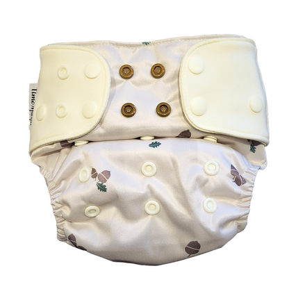 The Swedish Forest | Pocket Diaper Stretch | 5-17kg: Humleblomster blå / No inserts - - MamaMilla