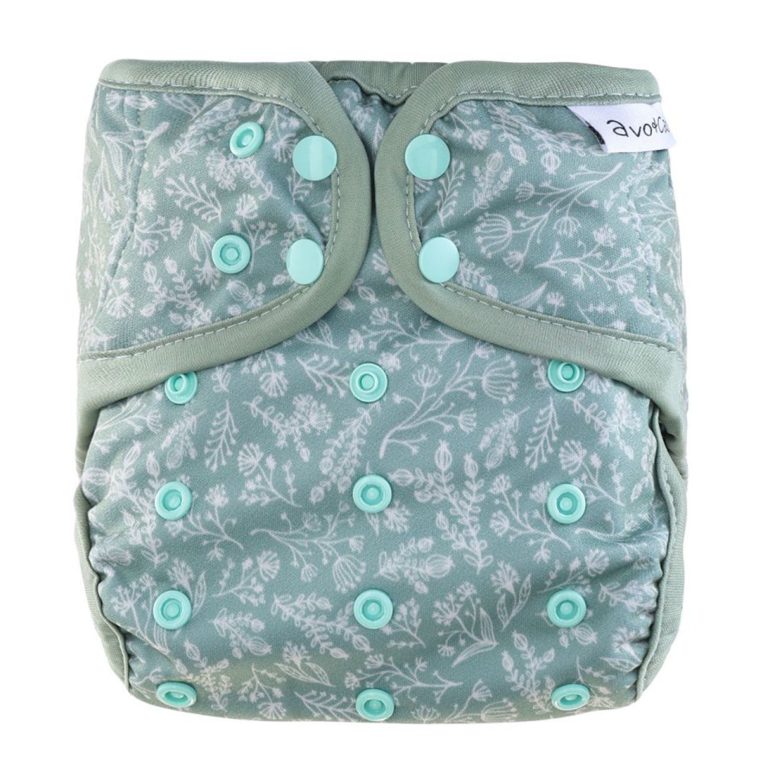 avo+cado One Size Explorer Windelüberzug – Wildpflanzen, Naturküche, Knospen, Giersch, Sand, Pampasgras, Moss, Mauve, Blätter, Kräuter, Grau, Pusteblume – – MamaMilla