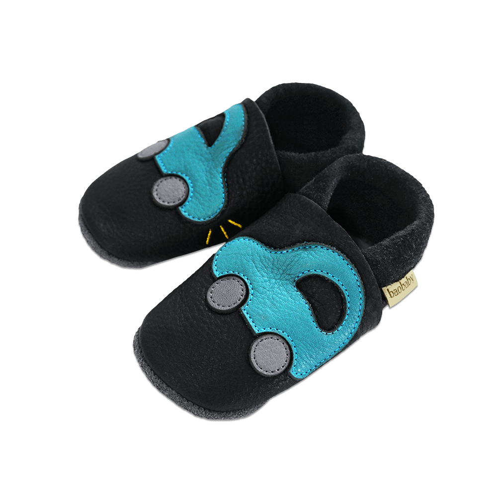 Baobaby Classic Babyschuhe – Buggy Black L – – MamaMilla