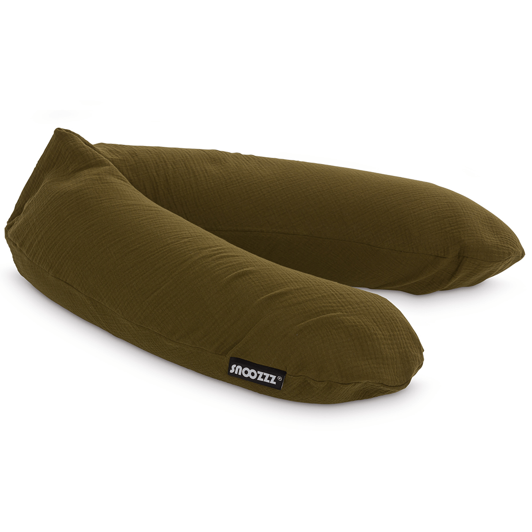 Snoozzz Zwangerschaps- &amp; Voedingskussen - Brons - Voedingskussen - MamaMilla