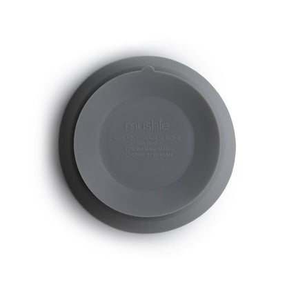 Mushie - Silikone skål - Stone - Tallerken - MamaMilla