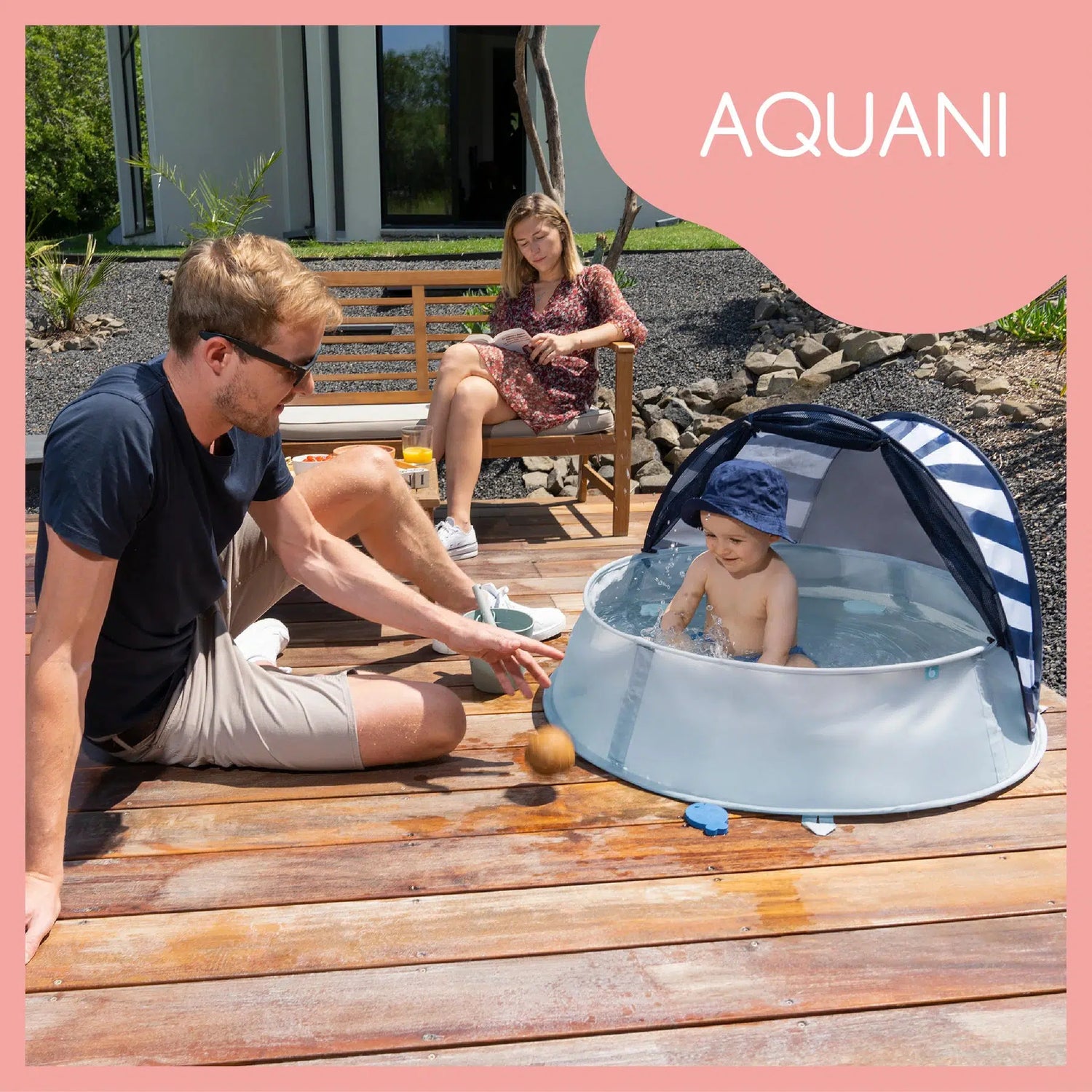 Babymoov 3i1 UV-telt - Mariniére Aquani - Uv-telt - MamaMilla
